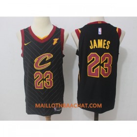 Maillot NBA Cleveland Cavaliers LeBron James 23 Nike 2017-18 Noir Swingman - Homme